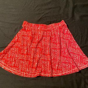 Mossimo Orange & White skirt